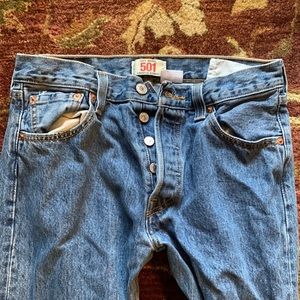 Levi’s button fly 501 jeans. 30x36